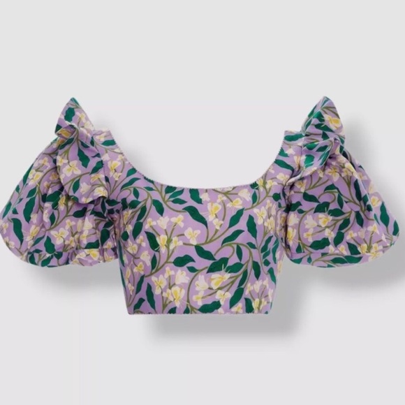 New: Agua by Agua Bendita Nova Lila Top. Size Large - Picture 4 of 16